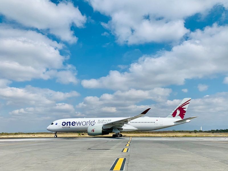 Avión de Qatar Airways