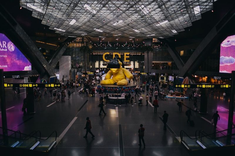 Interior del aeropuerto de Doha