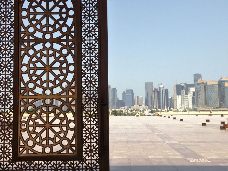 Skyline de Doha desde la Gran Mezquita